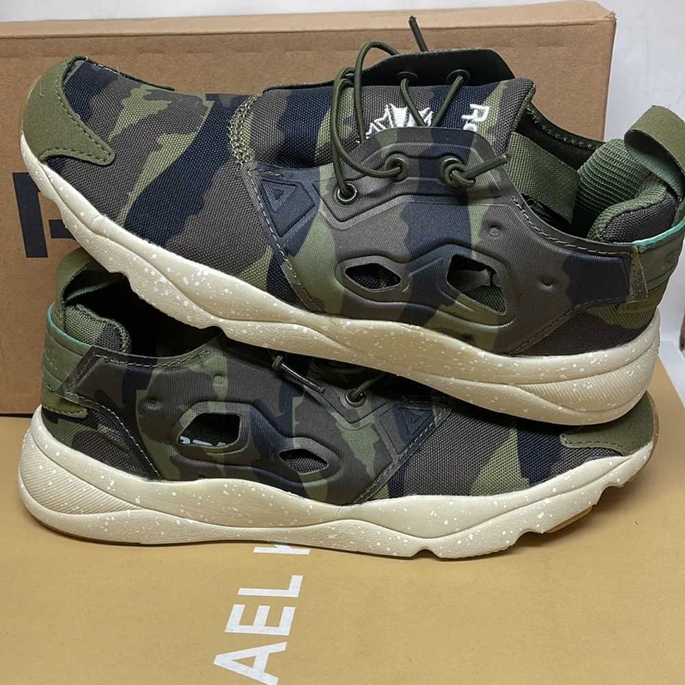 BNIB Men’s  REEBOK CLASSIC FURYLITE SR in The GreenFlower (Camouflage) - Picture 8 of 10
